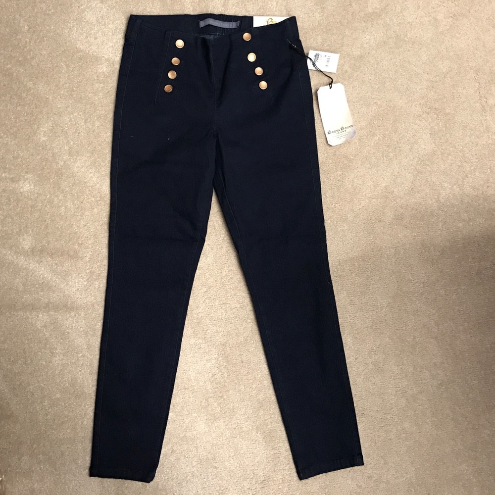 Sailor button jeans / jeggings