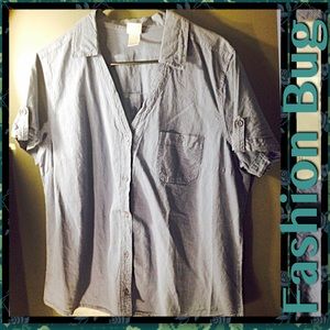 Short Sleeve collar V neck Burton Down