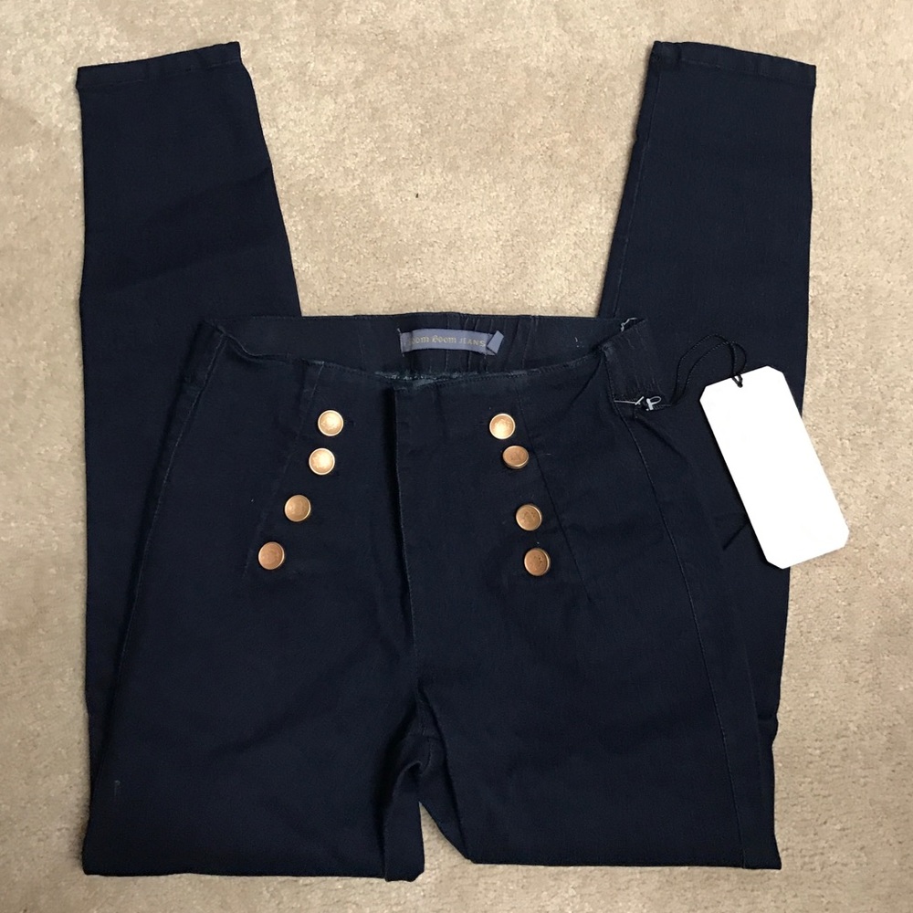 Sailor button jeans / jeggings