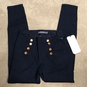 Sailor button jeans / jeggings