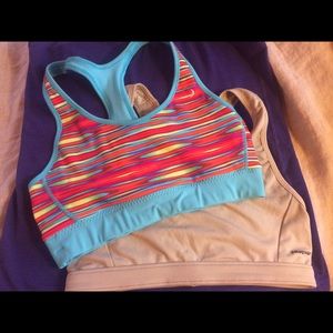 Patagonia and Moving Comfort sports bras