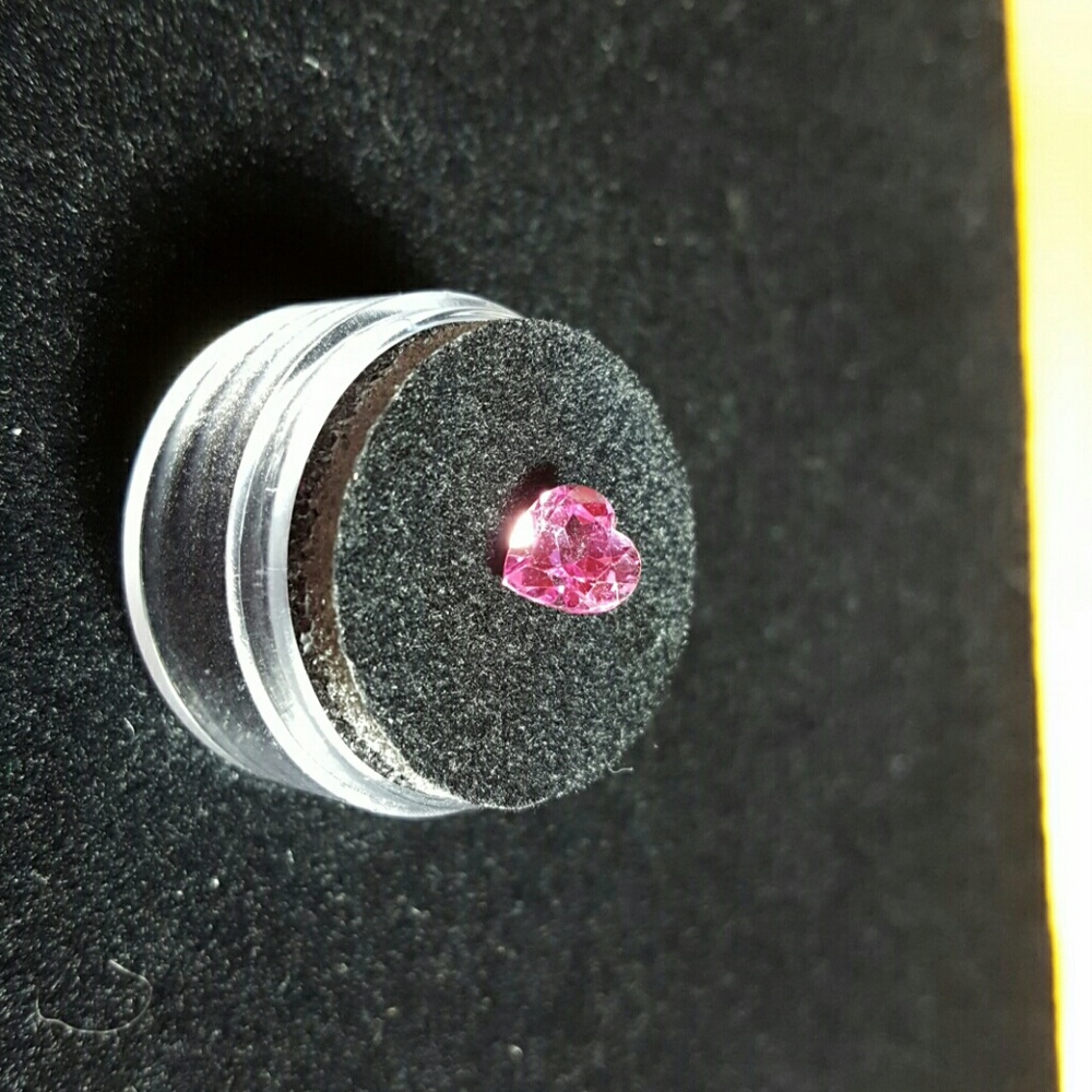 Natural Rare Heart Cut Pink Sapphire