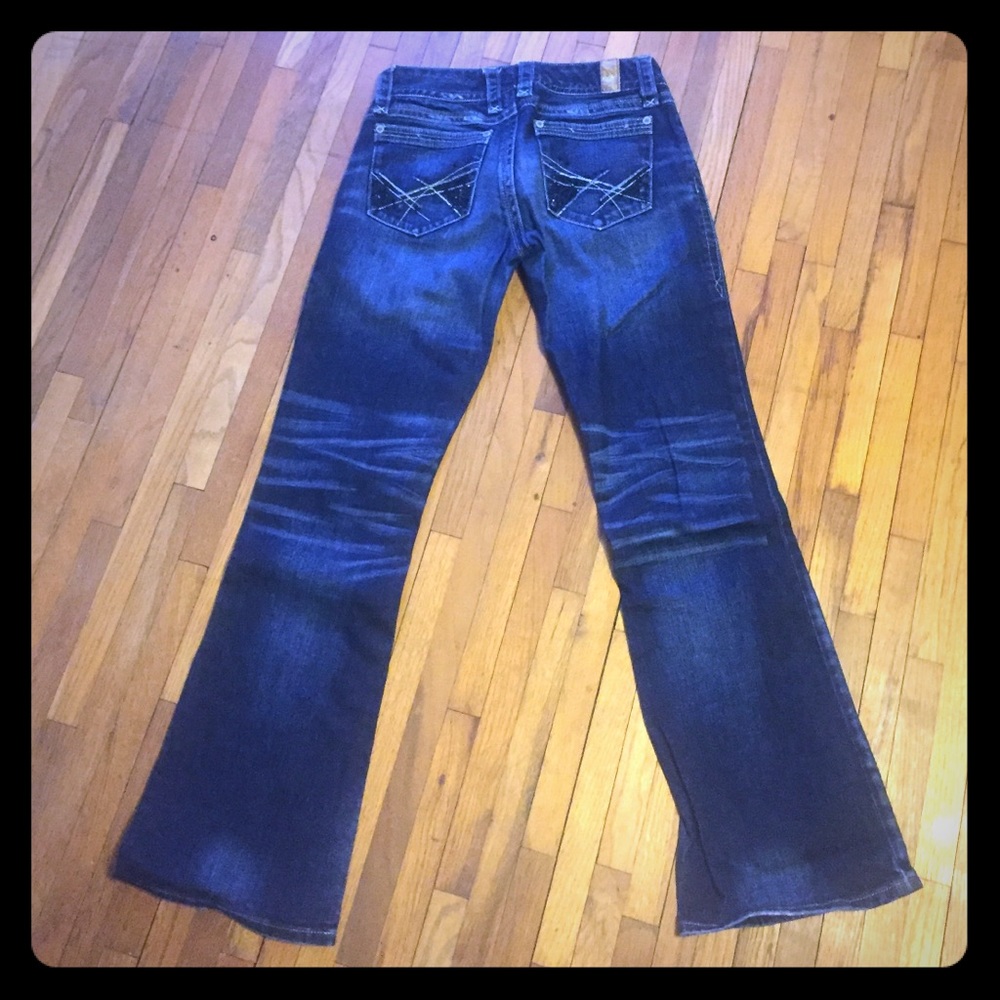 Bootcut rhinestone jeans
