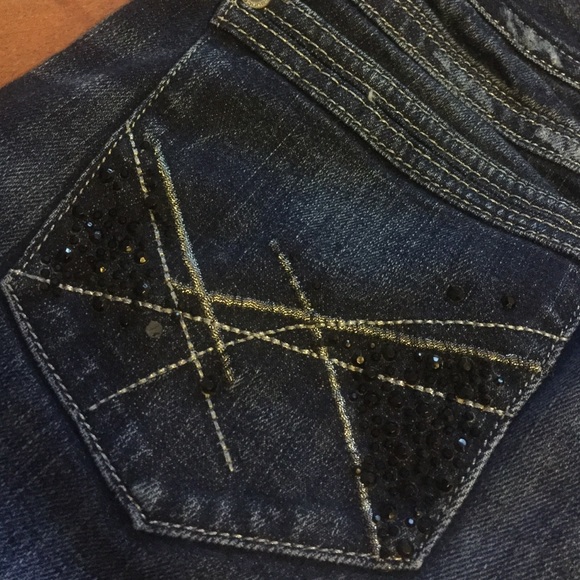 Bootcut rhinestone jeans - Picture 2 of 4