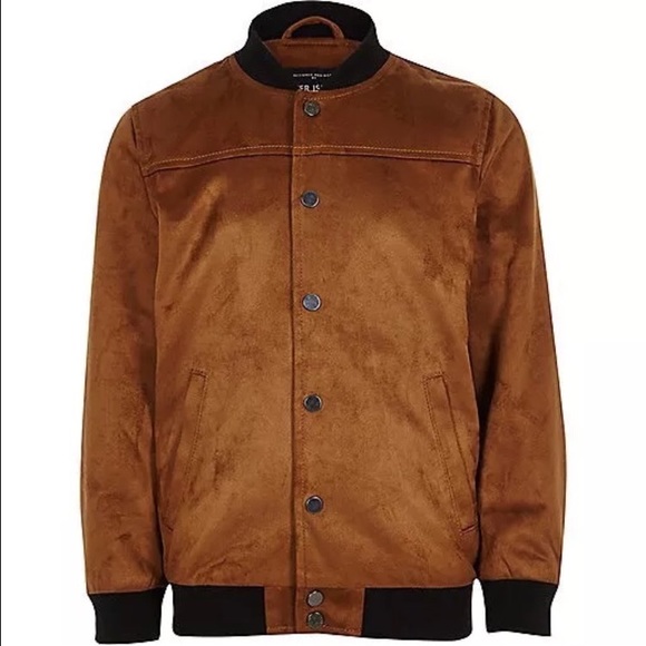 River Island Other - Suede bomber jacket