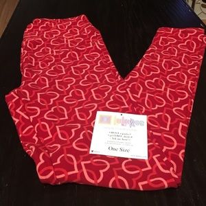Lularoe OS Valentine's 2017 Leggings