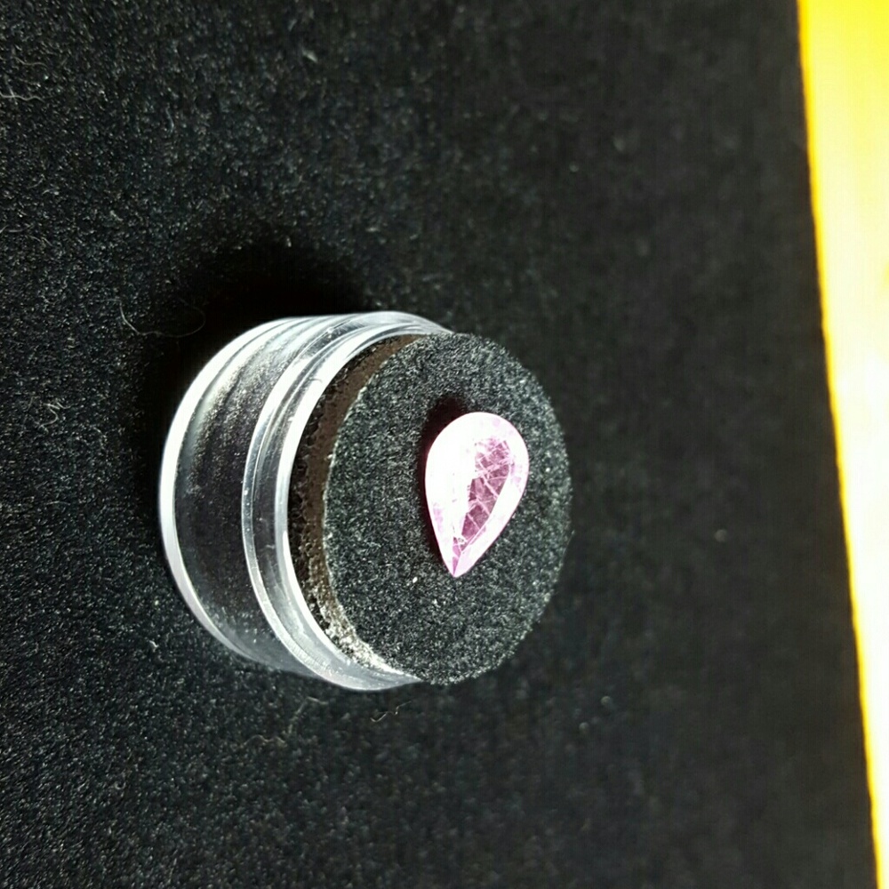 Natural Rare Pear Cut Pink Sapphire