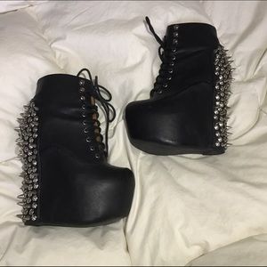 Jeffrey Campbell Damsel Spike Wedge Boot