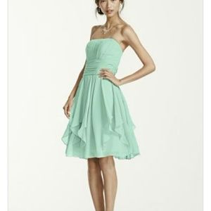 Davids bridal mint  bridesmaid dress
