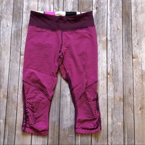 Lululemon Pink Striped Crop