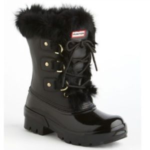 Black hunter rain or snow boots