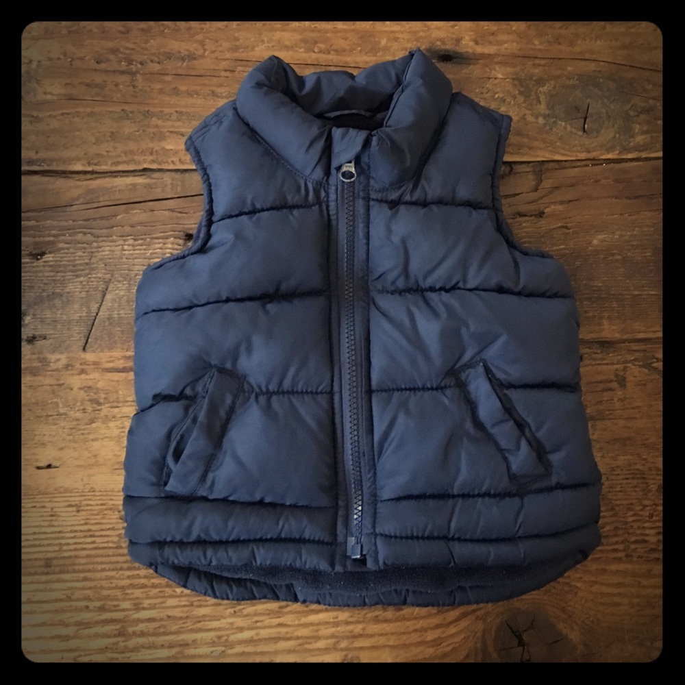 Puffer Vest Blue 12-18mnth