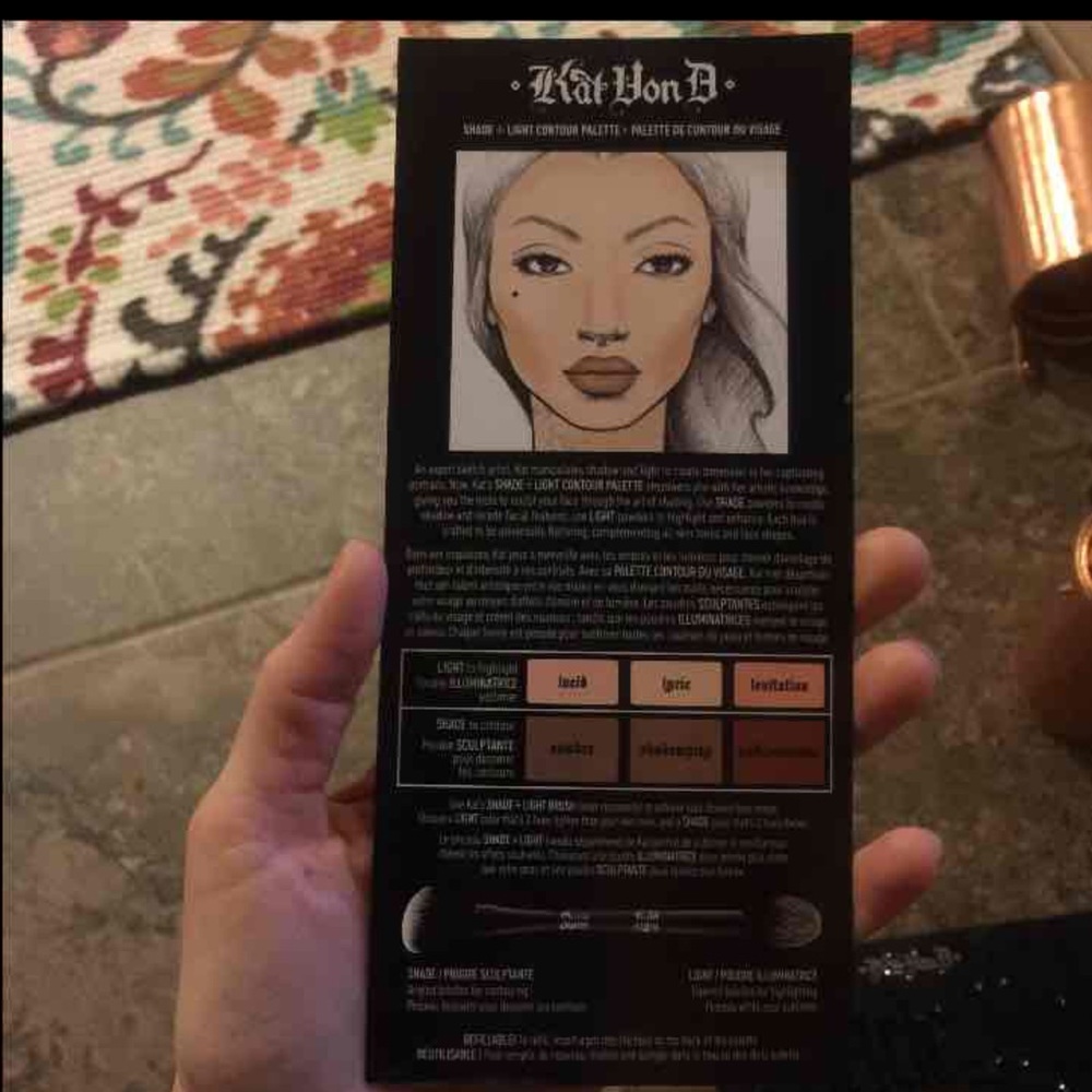 SALE Kat Von d contour refillable palette - Picture 4 of 4