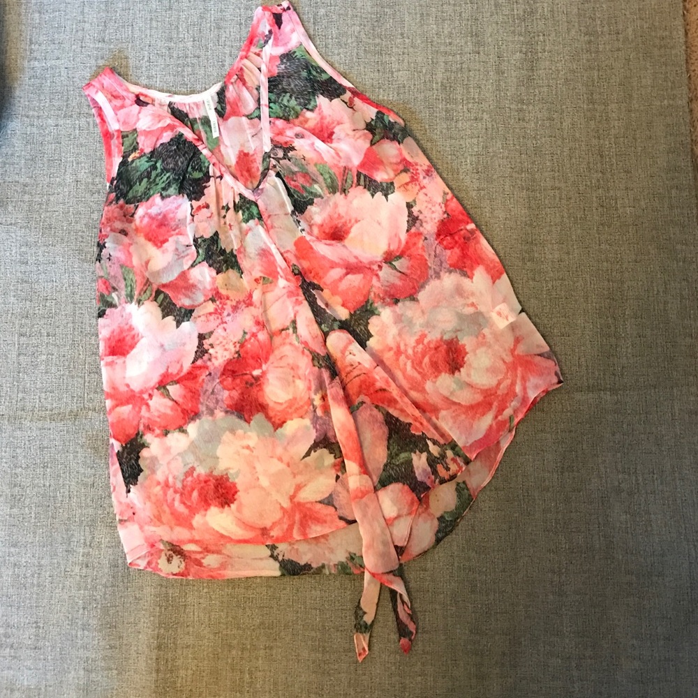 Sheer Floral Tank