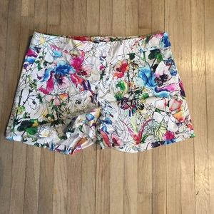Express flowered shorts