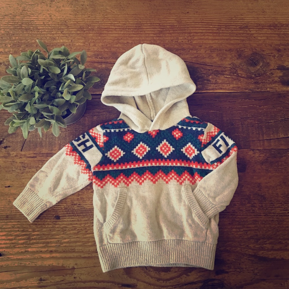 Hooded Ski Sweater. Gap 18-24months