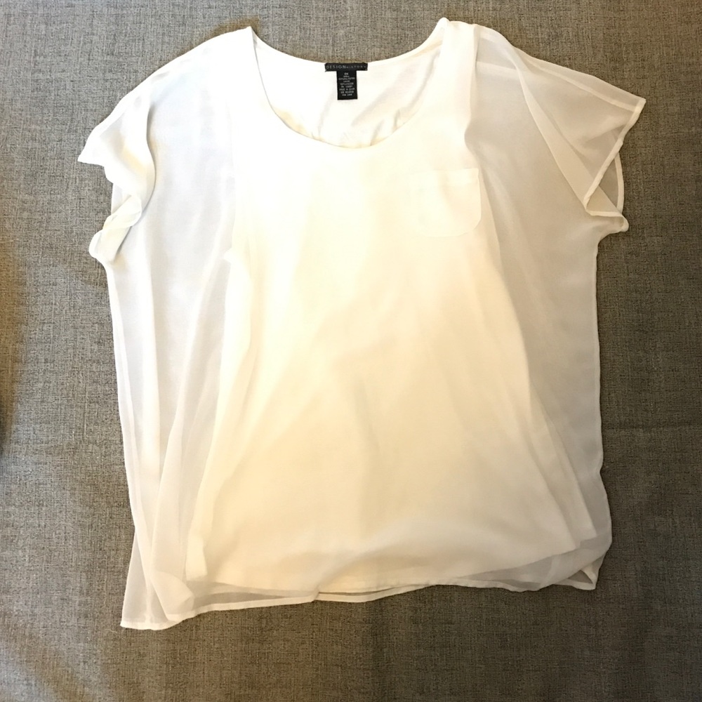 Sheer Top w/ Pocket