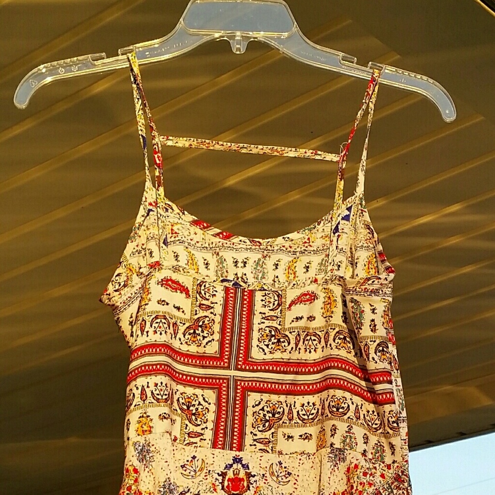 Charlotte Russe Handkerchief Orange Multi Dress