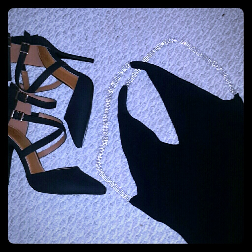 Rhinestone crossback dress