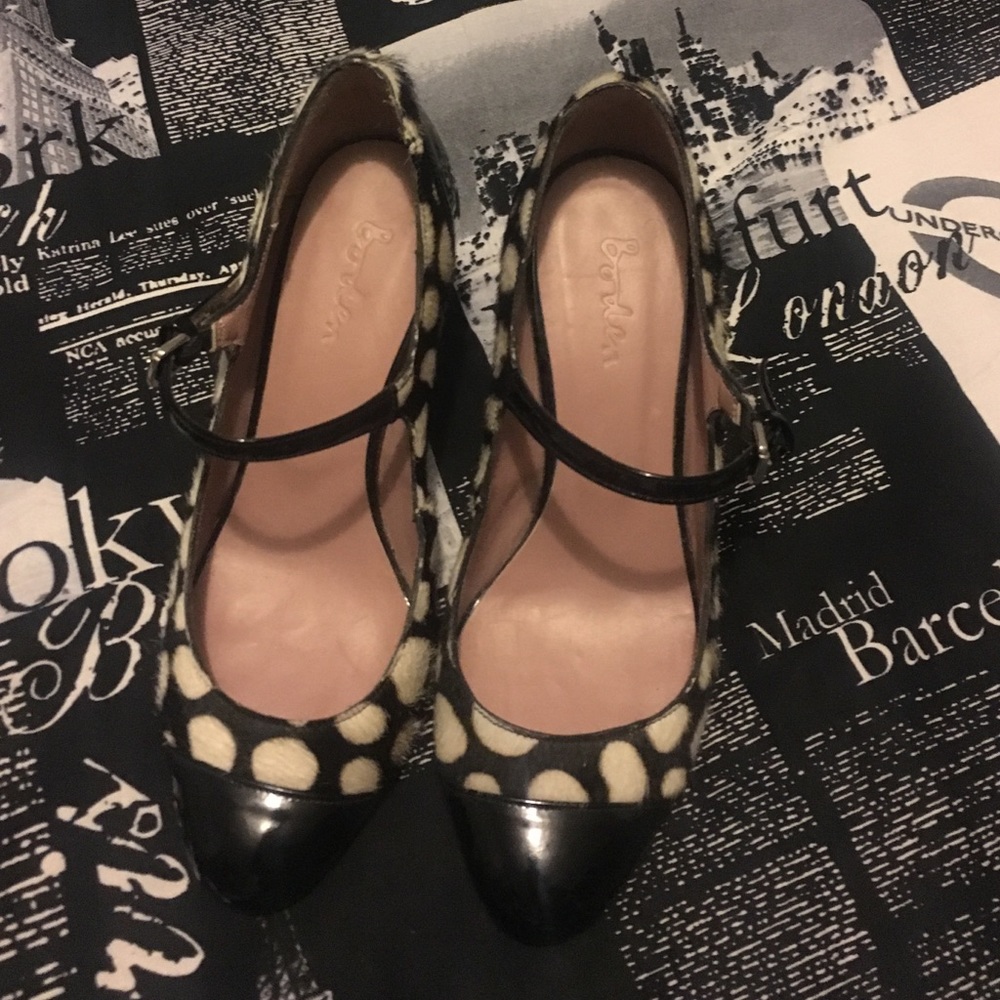 Boden polka dot heels