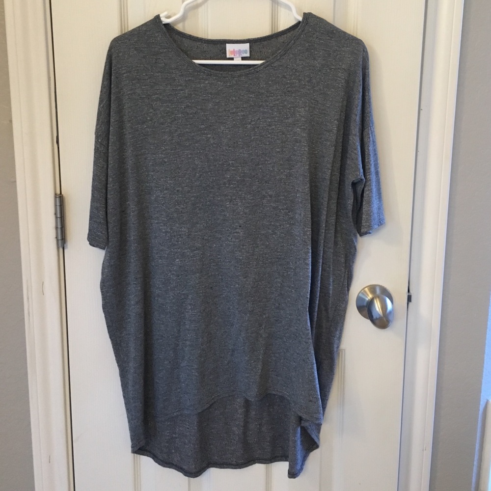 XS LuLaRoe Irma Top Dark Grey