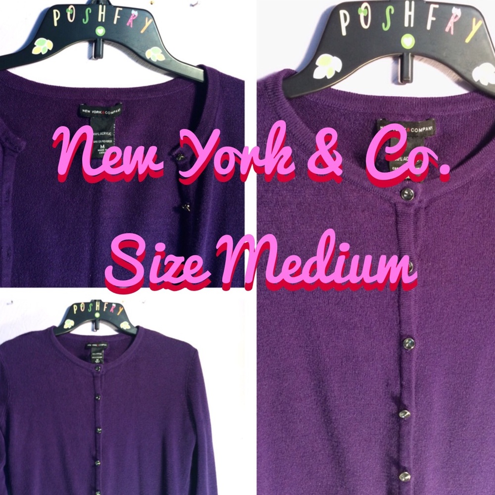 Amethyst Jewel Buttoned Cardigan