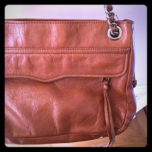 Beautiful tan Rebecca Minkoff chain handbag