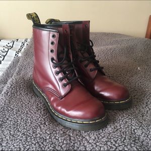 Dr Martens 1460 cherry Red Sz U.K. 8