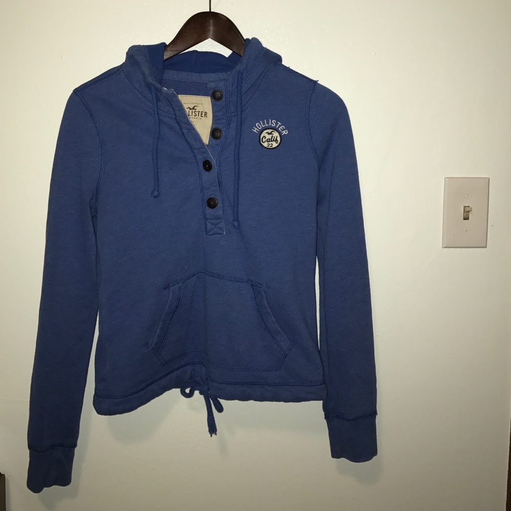 Light blue Hollister hoodie