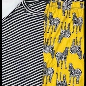 Agnes and Dora boxy tee and leggings