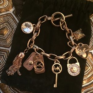 Michael Kors chain link gold tone bracelet