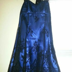 Black & Blue Party Dress