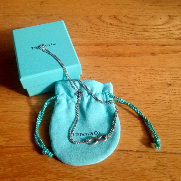 Tiffany's Pendant Infinity Double Chain Necklace - Picture 2 of 4