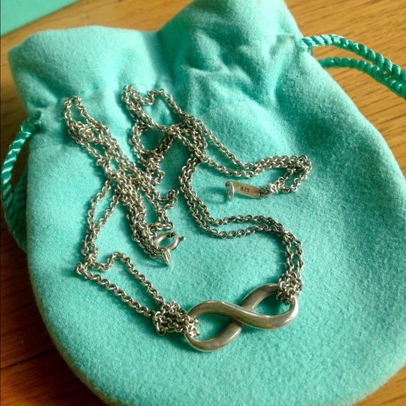 Tiffany's Pendant Infinity Double Chain Necklace - Picture 3 of 4