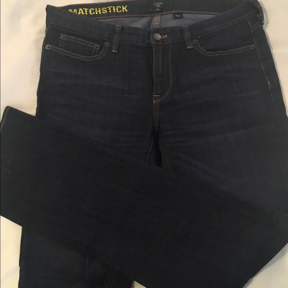 J.Crew dark wash Matchstick jeans!