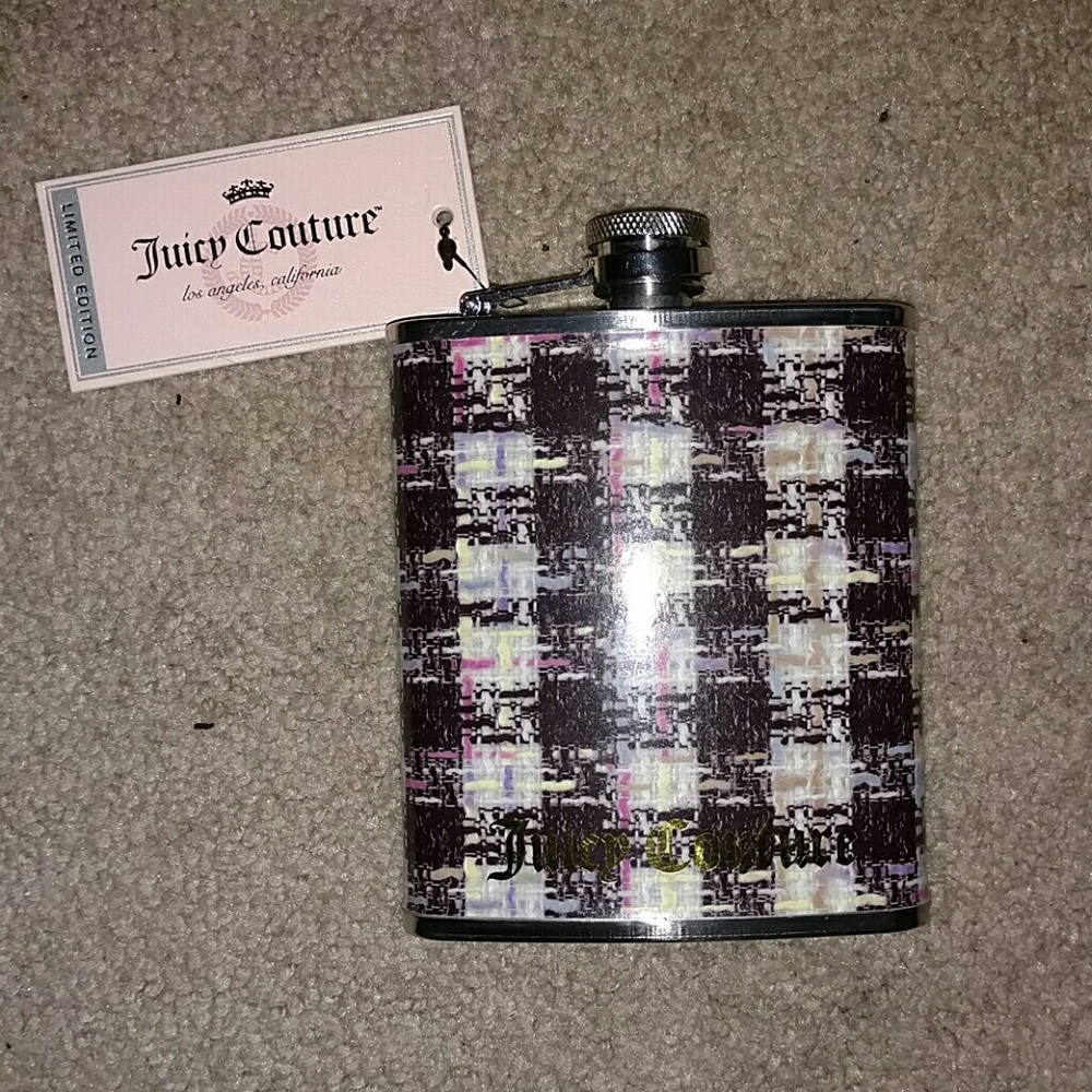 Juicy Couture 
7 oz. Stainless Steel Pocket Flask