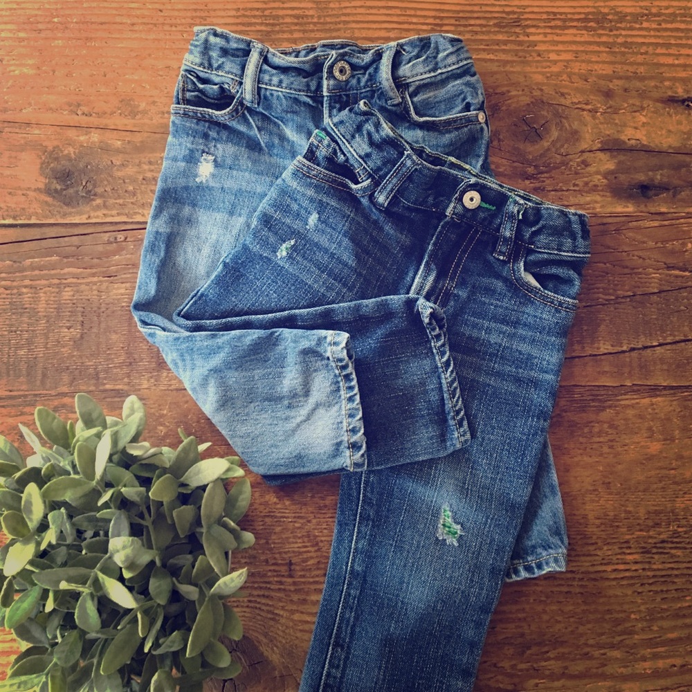 EUC. Gap distressed jean bundle. 18-24 months.