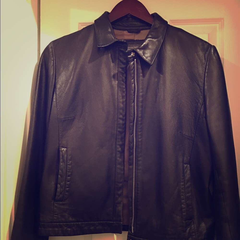 Banana Republic GENUINE LEATHER Jacket Size Med