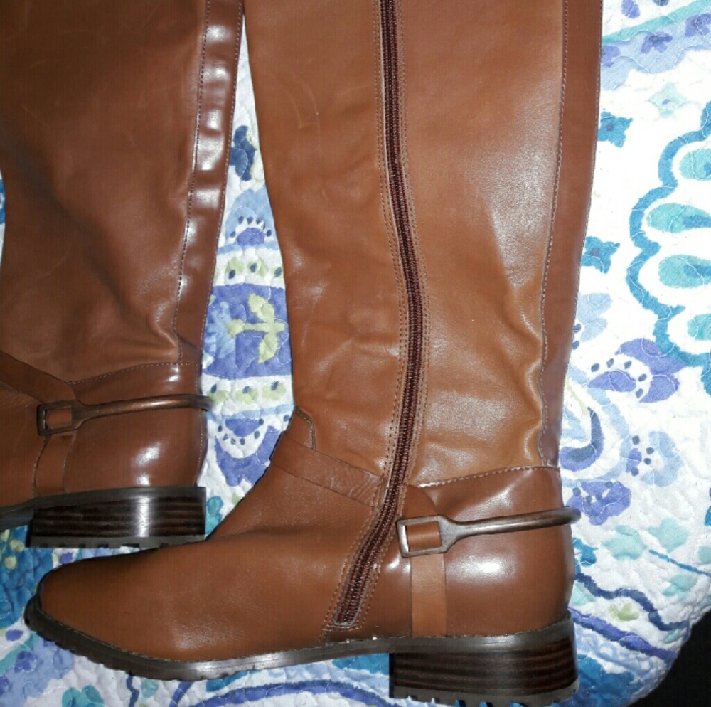 Leather Boots ((price drop ))
