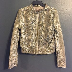 Snakeskin Print Jacket