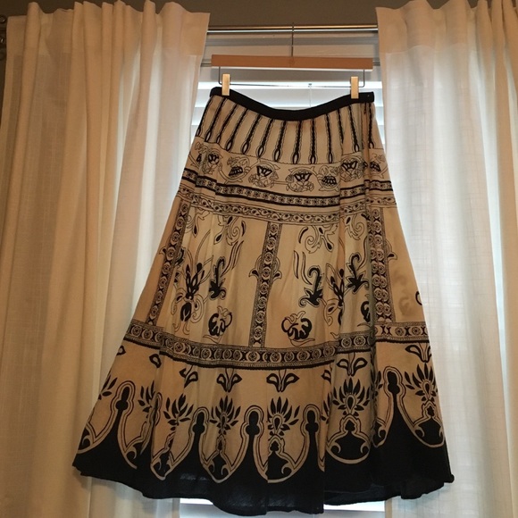 Forbidden Dresses & Skirts - Tribal Floral Pattern Gypsy Skirt