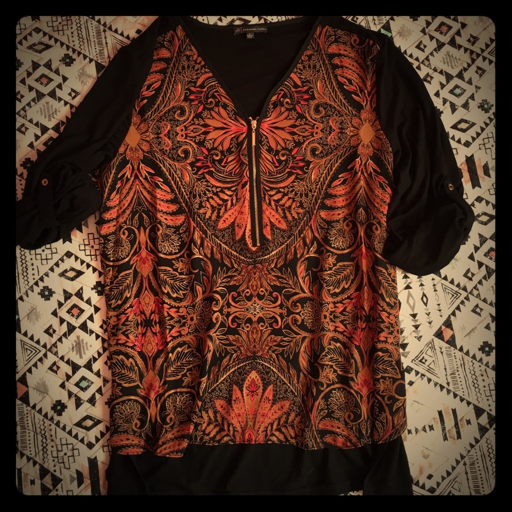 🔴Adrianna Papell printed blouse 🔴
