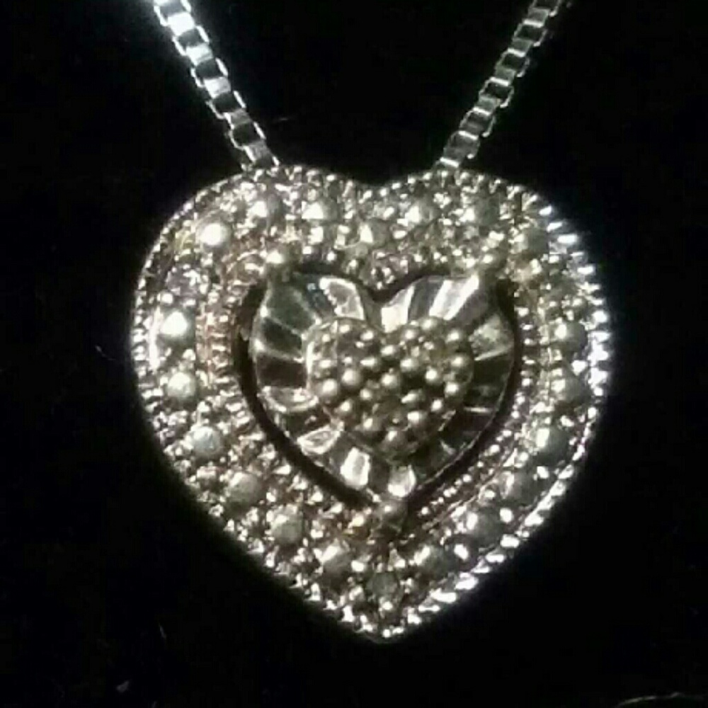 Diamond heart necklace