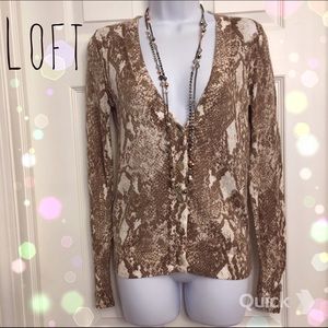 Loft Print Cardigan