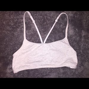 PINK sports bra with strappy back