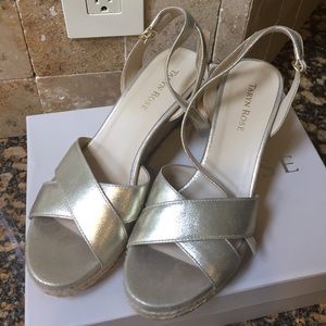 Taryn rose gold espadrilles