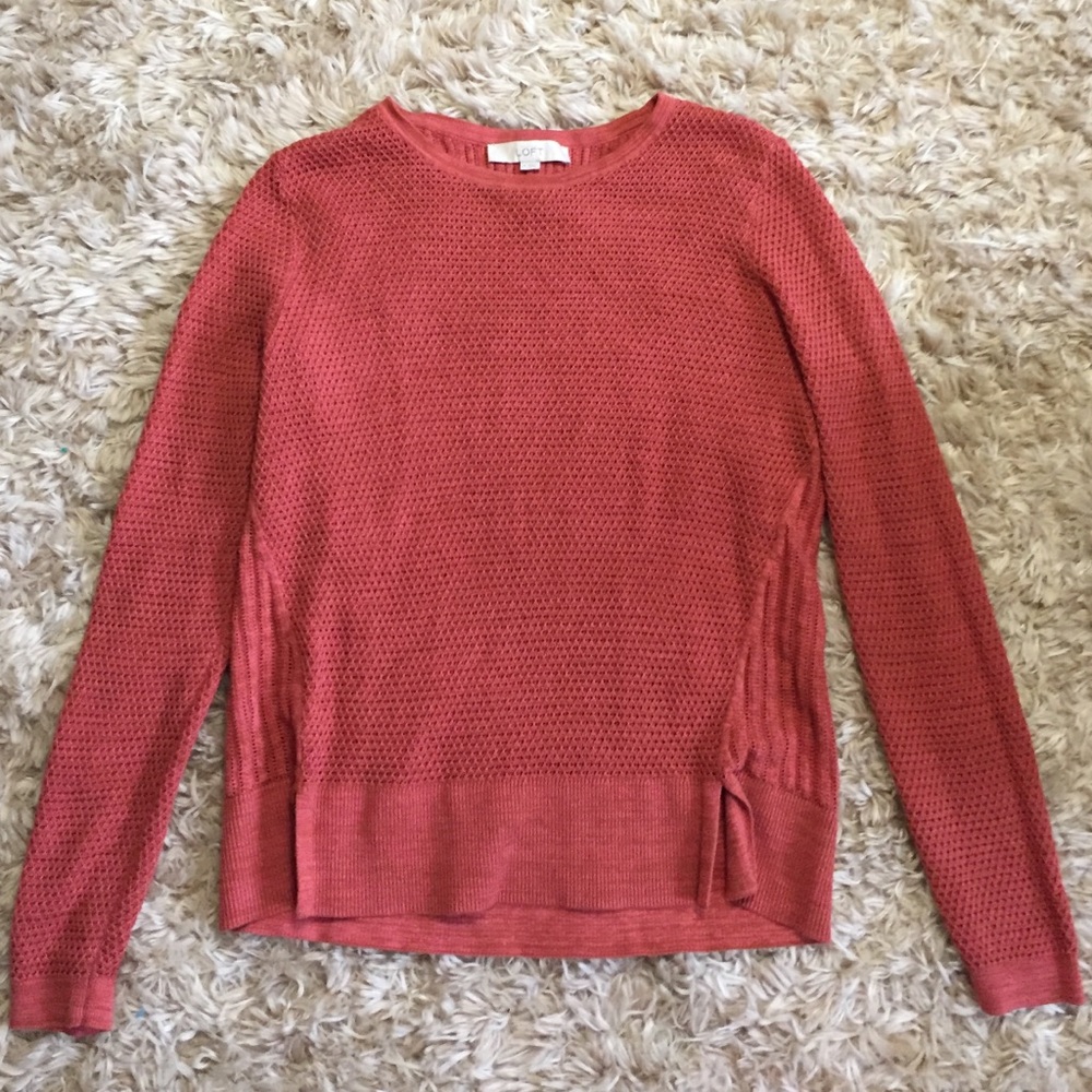 Loft Burnt Orange Sweater-S