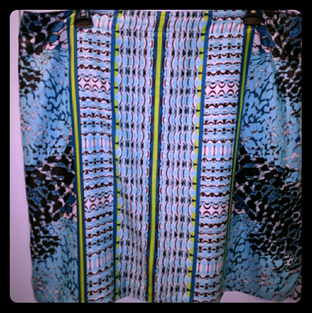 Plus multicolored skirt