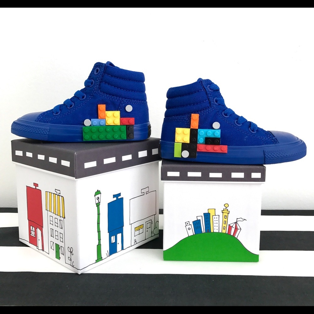 Lego Converse toddler hi top sneakers