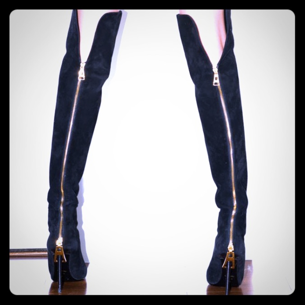 NEW Black Over The Knee Boots